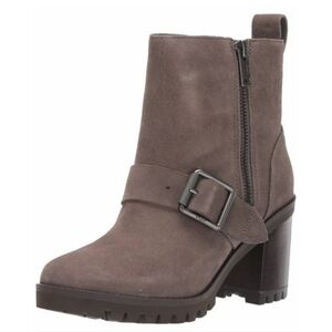 UGG Fern Waterproof Taupe Grey  Nubuck Leather Bootie